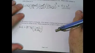 Chem 1A Chapter 1 Class Activity Answer Key