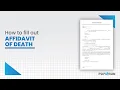 How to Fill Out Affidavit of Death PDFRun