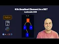 Kth Smallest Element in a BST - Leetcode 230 3 Inorder Traversal Approaches