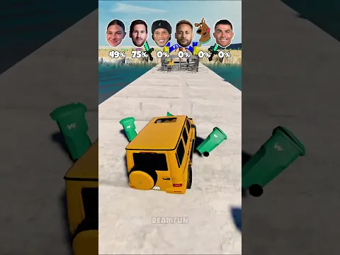 Course Challenge!🌟Ronaldo Vs Neymar Vs Messi Vs Scooby! #shorts