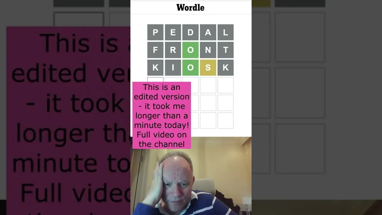 Wordle in a Minute - Edited Short, 2nd June 2022