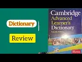 Cambridge English Dictionary Book Review Advanced Learner s Dictionary