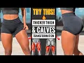 THICKER THIGHS CALVES in 10 Mins Easy At-Home Leg Workout for All Levels No Equipment