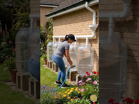 Regentonne ganz einfach aufstellen 🚰🏡