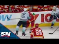 Tempers Boil Over Between Mark Giordano And Calgary Flames At Final Buzzer