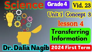 ساينس رابعه ابتدائي ترم اول Science Grade 4 Transferring Information Concept 3 Lesson 4 