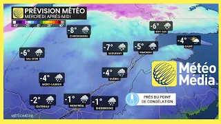 Neige mercredi jusqu a 20 cm possibles a Montreal