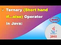 13 Ternary Operator in Java CodeCelebration