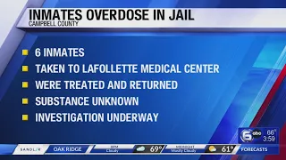 6 inmates overdoes in Campbell County Jail