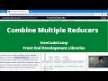Combine Multiple Reducers Front End Development Libraries freeCodeCamp tutorial