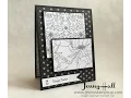 Simple black and white Easter card idea using Stampin Up products with Jenny Hall