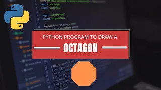 Draw a octagon through turtle module python program to draw a octagon