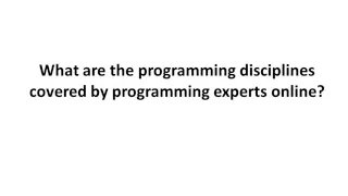 Programming Assignment Experts Online Assist Students In Completing their Assignments