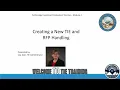 Module 4 - TIE Training Create New TIEs and Understand RFPs