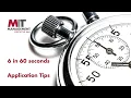 MIT EMBA 6 in 60 Seconds Application Tips