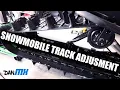 SNOWMOBILE TRACK ADJUSTMENT A major maintenance item