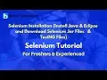 Selenium Installation - Install Java Eclipse and Download Selenium Jar Files TestNG Files