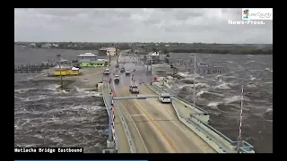 Hurricane Helene Hammers the Matlacha Bridge Live Web Cam