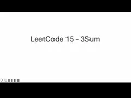 3Sum - LeetCode 15