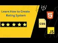 Star Rating Interview Problem HTML CSS JavaScript JS DOM
