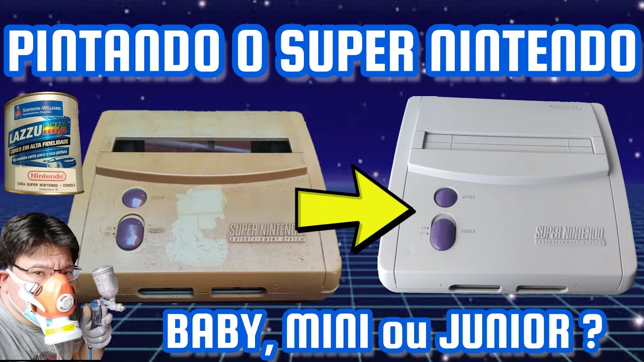 PINTANDO SUPER NINTENDO BABY, MINI ou JUNIOR ????