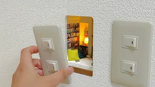 【手作り】読書好きな小人のために壁の中に書斎を作ってみた