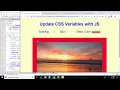 JavaScript30 CSS Variables and JavaScript