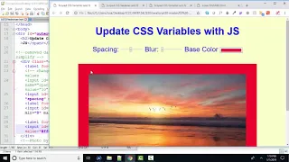 JavaScript30 CSS Variables and JavaScript