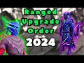 OPTIMAL Ranged Upgrade Order Guide 2024 Runescape 3
