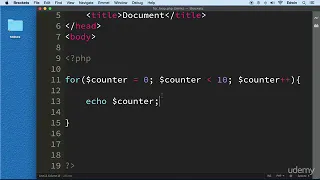 5 For Loop in PHP - CONTROL STRUCTURES