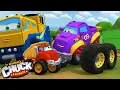 Lagu Learn with Chuck \u0026 Friends | Commercial Trucks/Rowdy The Rockstar | Cartoon for Kids