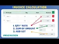 How to Calculate Invoice Amount Qty Rate Total using JS Invoice Calculator Example