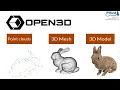 Open3D Tutorial 3D Data Processing Visualize 3D Data
