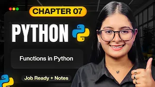 Chapter 07 - Functions in Python Python Full Course 2026 Saumya Singh