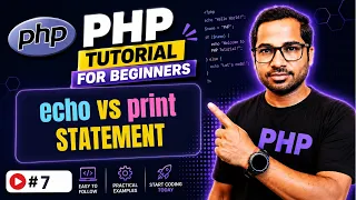 PHP Echo vs Print Difference Between echo and print in PHP Complete Tutorial in Hindi