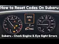 Reset and Fix Subaru Forester Check Engine EyeSight Light Code Subaru Outback Engine