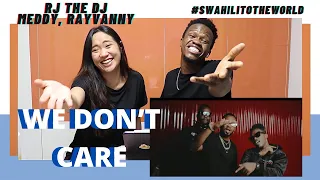 rj the dj x meddy rayvanny we don t care reaction video learn swahili swahilitotheworld