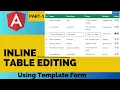 Inline Table Editing Angular 15 angular tutorials angular tutorial for beginners Part-1