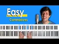 How To Play Easy by Commodores Piano Tutorial Chord Chart