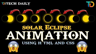 Solar Eclipse Animation CSS Only Solar Eclipse Animation Effects