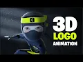 Ninja 3D Animation FLUX 3D Logo Animation Mascot Logo Intro Blender Whizzy Studios