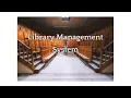 Library Management System Project - Part 1