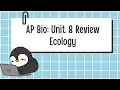 Unit 8 AP Biology Review