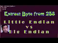 extract byte from given integer no byte extract program in C Little Endian Big Endian