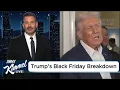 Lagu Trump’s Black Friday Breakdown: ‘Trump Lichens,’ Drug Lords \u0026 Autopen Delusions | Jimmy Kimmel