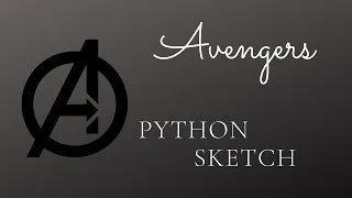 Avengers Logo with Python Turtle