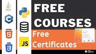6 Free Certification Courses Python JS Java SQL C HTML CSS LetsUpgrade Free Courses