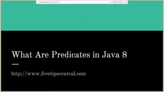 What Are Predicates In Java 8