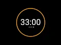 33 Minute Countdown Timer with Alarm iPhone Timer Style