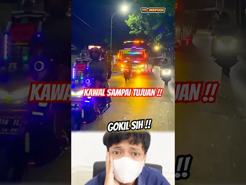 detik-detik‼️bus basuri dikawal para mania dijalan 🫡 #telolet #busmania #basuribussid